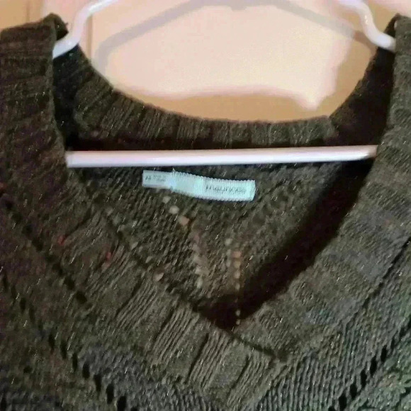 MAURICES Green Gold multi color knit long Fall Winter sweater - (#415) - Picture 3 of 5